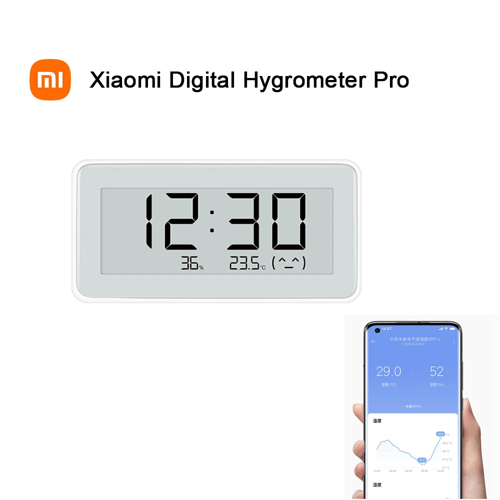 Xiaomi Bluetooth 4.0 Wireless Smart Electric Digital Clock Igrometro Per Interni Ed Esterni Termometro Lcd Strumenti Di Misurazione Della Temperatura