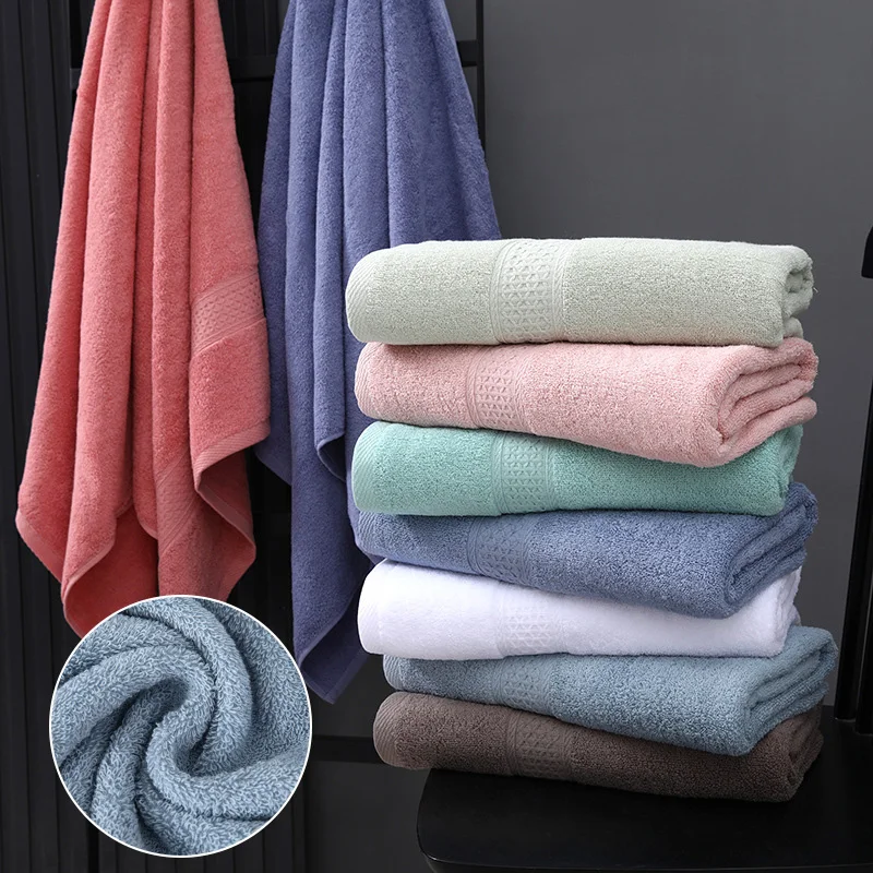 70x140CM New Thick Cotton Super Absorbent Large Bath Towel Soft Thick Bath Towel Comfortable Towel Bathroom Travel Towel 2