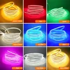 New 5V USB COB Strip Light 320Leds/m Warm Natural White Cabinet Lamp Night Lighting Flexible LED Ribbon Stripe DC5V TV Backlight 3