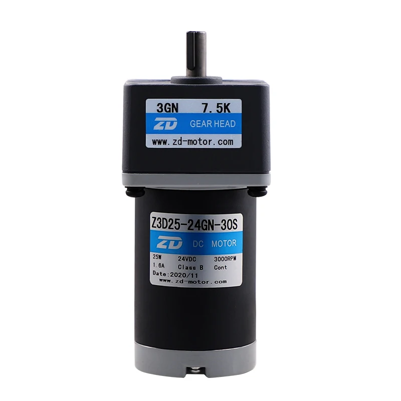 

Motor: 6W~300W, micro DC brushed gear reducer, 12V~220V, speed regulating motor, 24V