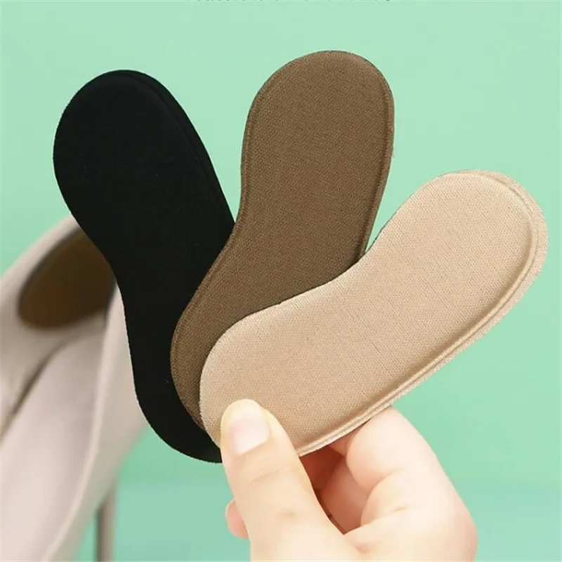 6PCS 부드러운 자체 접착식 스폰지 하이힐 인서트 미끄럼 방지 스포츠 깔창 통증 완화 마모 방지 쿠션 패드 사이즈 축소기