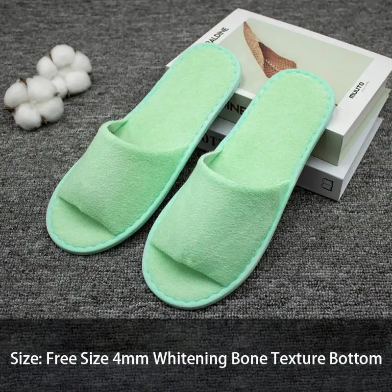 Slippers Unisex Non-Slip Thick Comfortable Slippers Home Travel Outdoor Portable Thin Bottom Half Pack