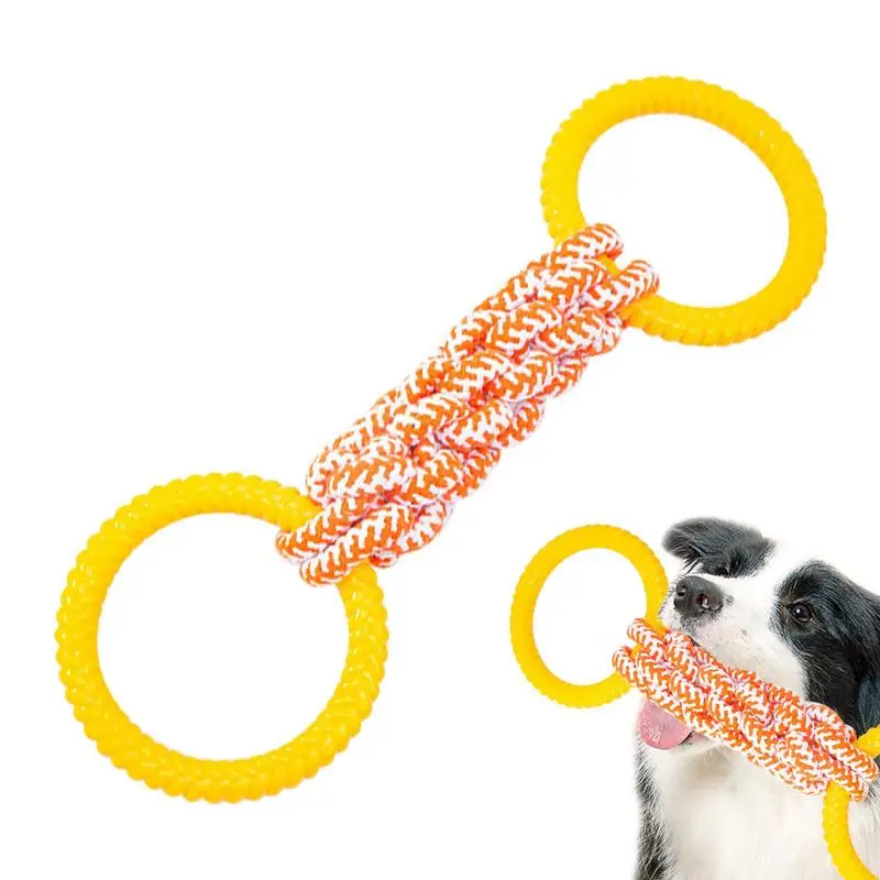 

Puppy Teething Toys Chewing Toys For Puppies Double Knot Helps Freshen Breath Strong Tension Interactive Boredom Relief For Dog
