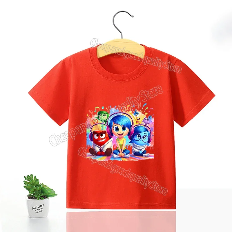 thumbnail image 1 of Camiseta de Inside Out 2 para niños, ropa de verano para niños y niñas, camisetas de algodón para bebés, Camisetas estampadas de manga corta para niños, camisetas para niños pequeños, regalo 2024, 1 of 4