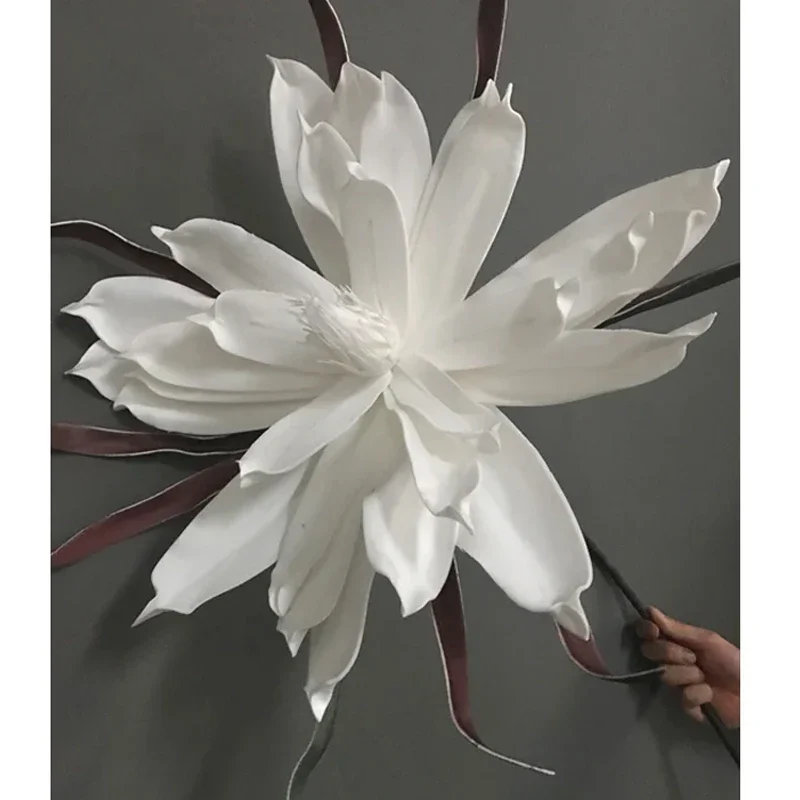 Riesige künstliche Magnolienblume aus Schaumstoff, Hochzeits-Hintergrunddekoration, Gangdekoration, große Orchidee, Dekoration für Heimpartys, Events, Fensterdekoration