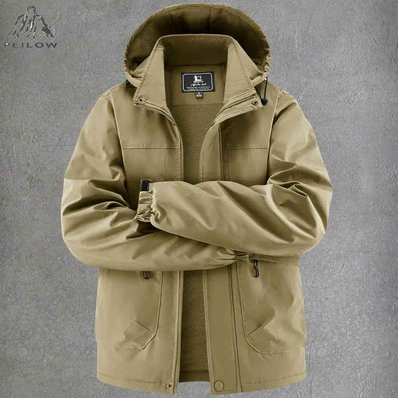 Men's Windproof Waterproof Winter Cargo Jacket