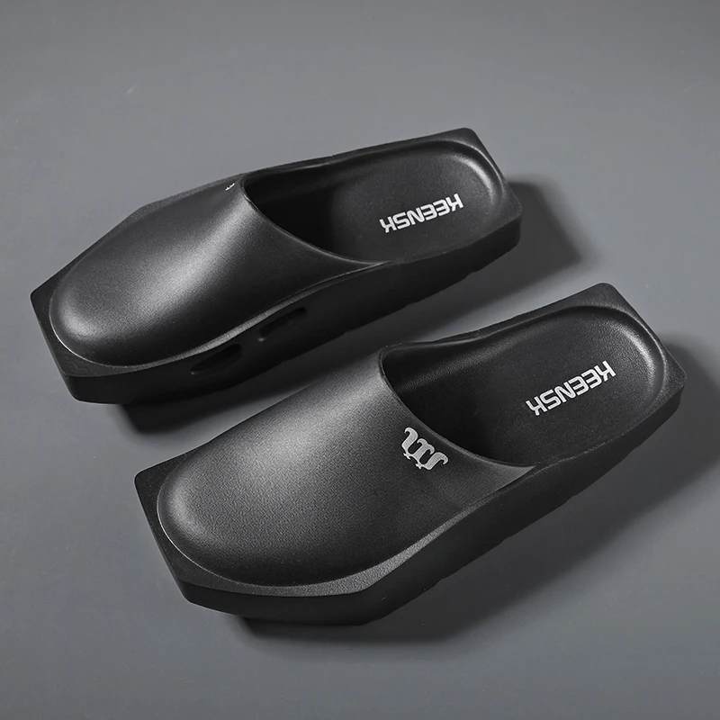 Kostenloser Versand geschlossene Zehen halbe Schuhe für Männer Gummi pantoffeln Slip-On Rutschen Gartens chuhe Clogs weiche bequeme Luxusmarke Designer – Detail 9