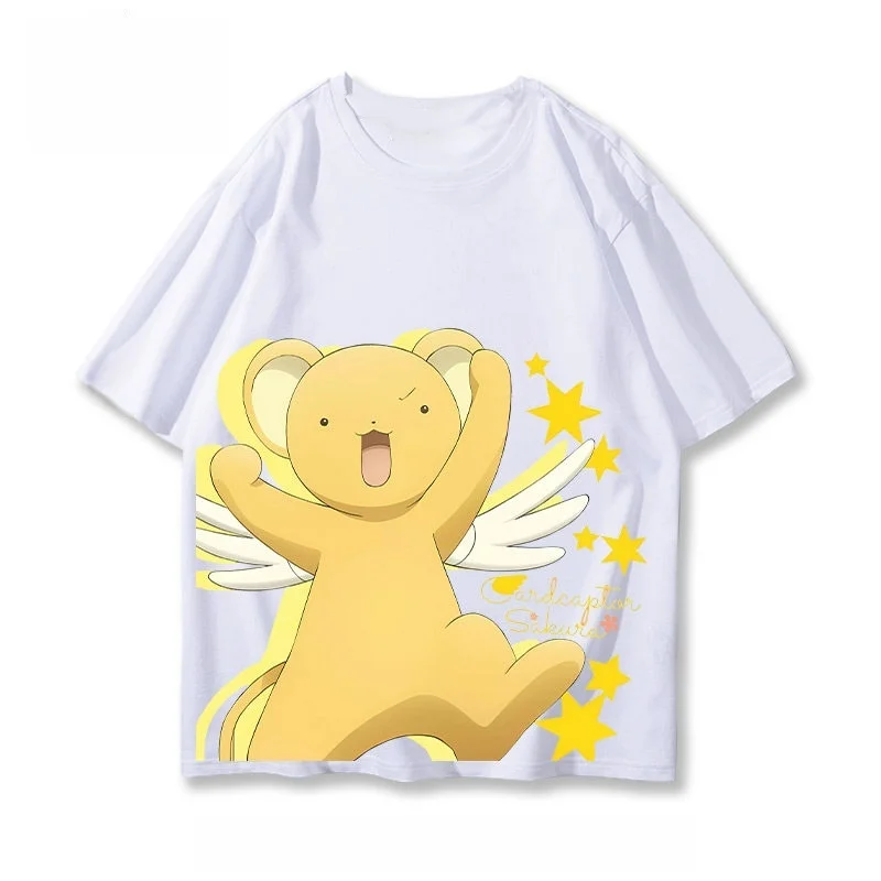 Cardcaptor Sakura Themed Parent-Child Matching 3D Printed T-Shirts - Anime-Inspired Apparel