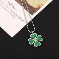 Cartoon Same Pendant Keychain Anime Character Peripheral Exquisite Lucky Clover Necklace Trendy Jewelry Presents 1