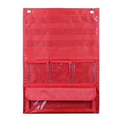 7 Pockets Place Value Pocket Chart Math Teaching Aids Counting Pocket Chart with Straws for Preschool Classroom