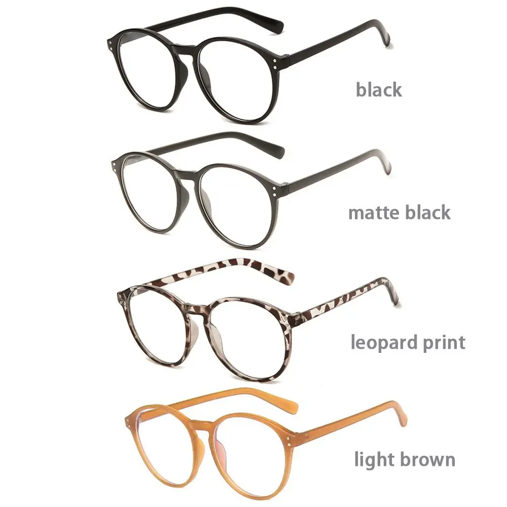 Trendy Myopie Gläser Männer Frauen Ultraleicht Runde Anti Blau Licht Nahe Sicht Brillen Retro Minus Dioptrien Brillen -1,0 ~-4,0 – Detail 2