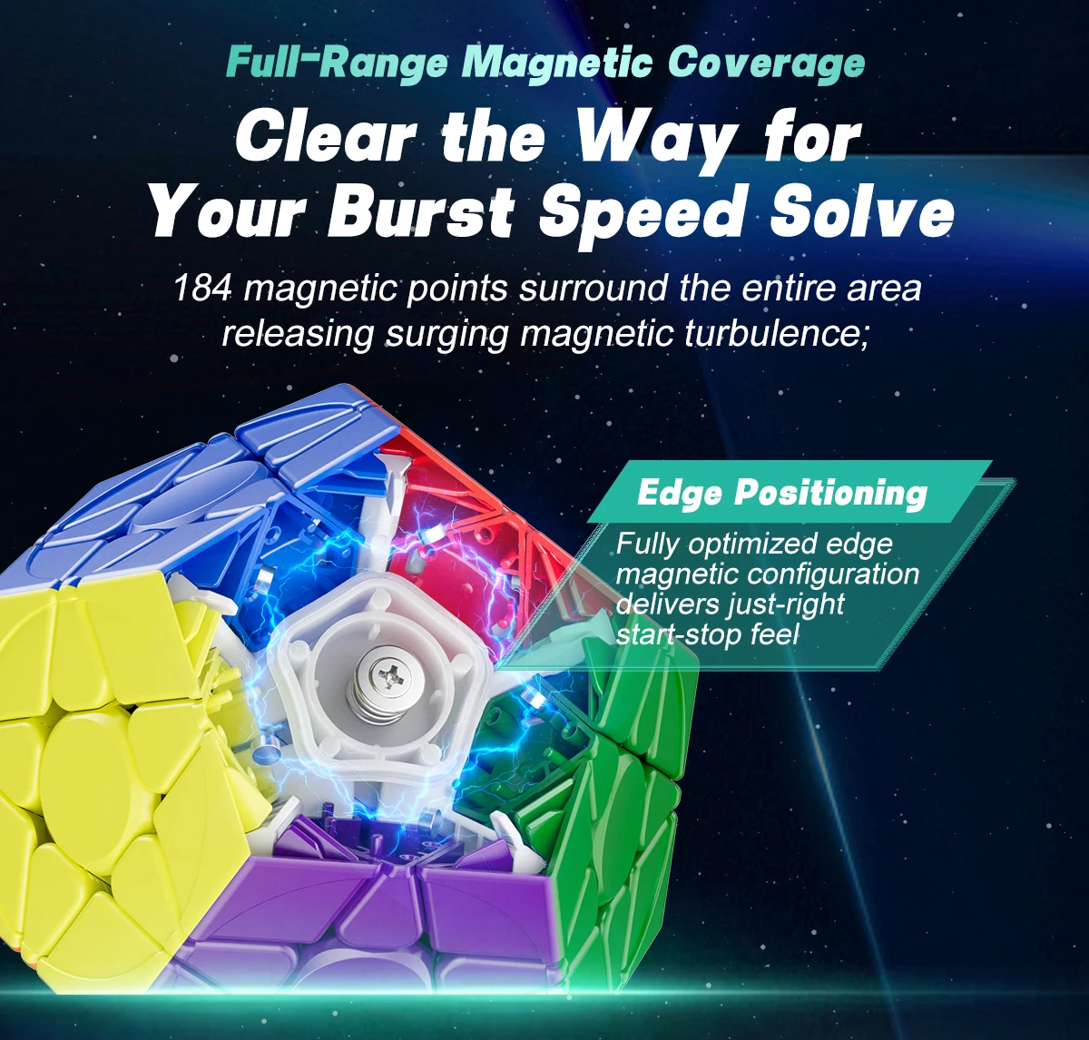 [JudyCube] YJ Yuhu Megaminx V3M Maglev Verbesserter magnetischer Zauberwürfel ohne Aufkleber Yongjun Yuhu V3M Cubo Magico Puzzle – Detail 3