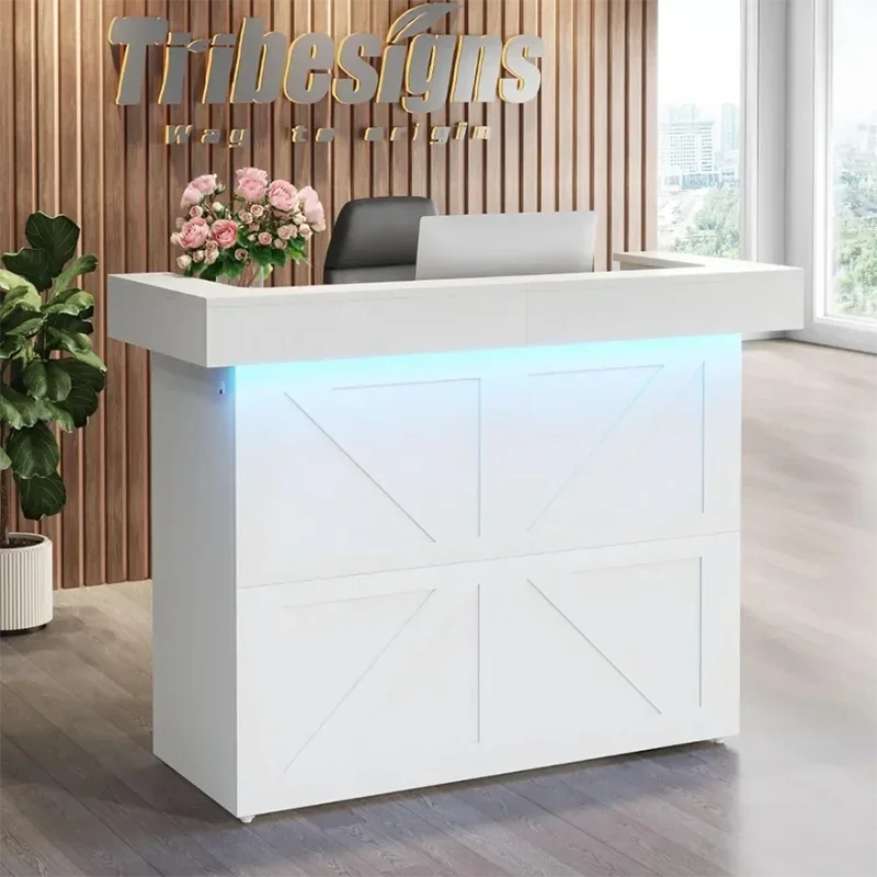 Church Furniture Grocery Store Counter Bar Furnishings Desk Salon Corner Office With Storage Escritorios De Oficina Reception