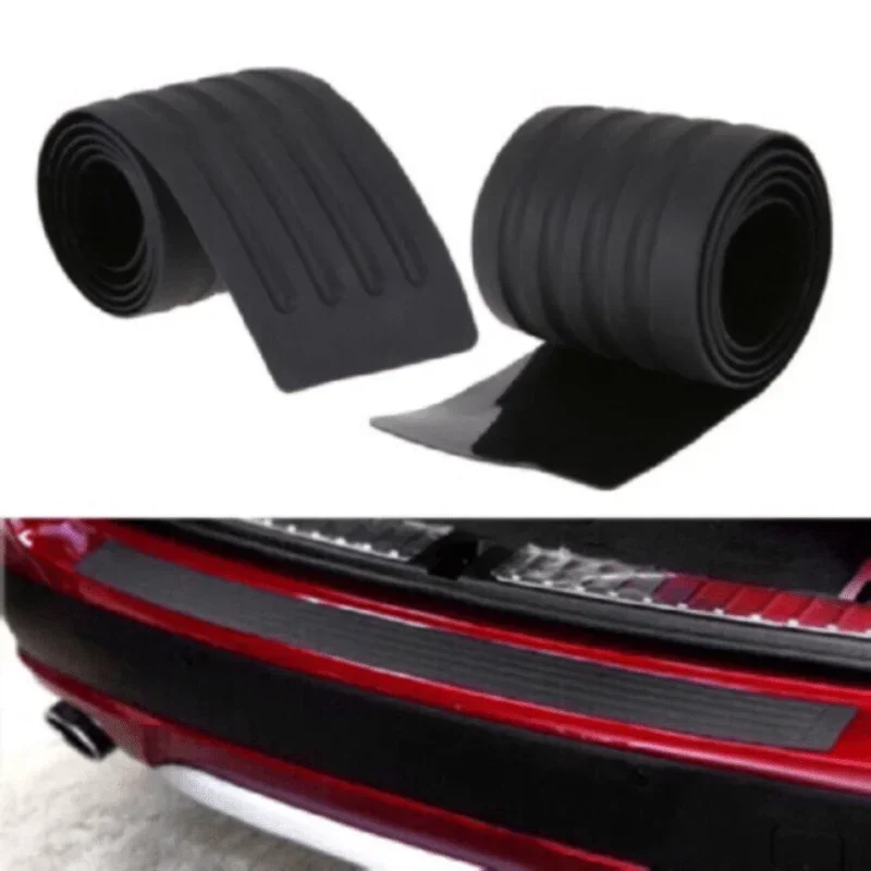 1pcs Universal Car Trunk Door Sill Plate Protector Rear Bumper Guard Rubber Mouldings Pad Trim Cover Strip Car Accessories