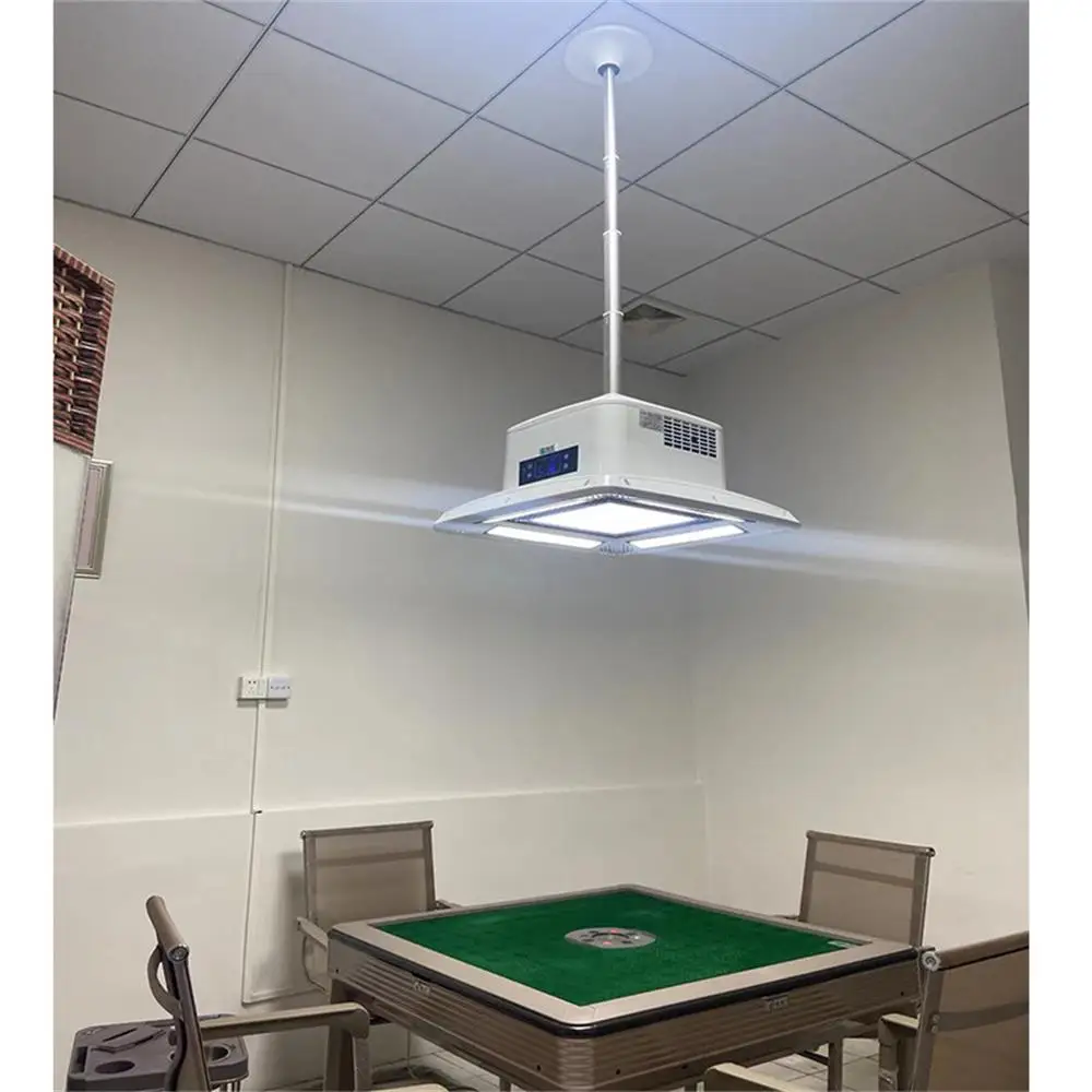 Commercial Ceiling Smoke Exhaust Lamp High Suction Exhaust Hood Silent Smoke Range Hood Lifting Chandelier 5