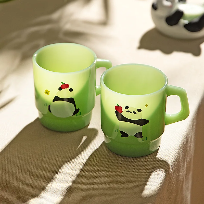 

Kawaii Mototo Anime Hobby Cartoon Glass Water Cup Home Retro Jade Coffee Cup