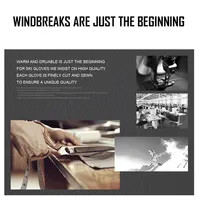 Men Black Ski Gloves Ultralight PU Waterproof Winter Warm Gloves Snowboard Male Cycling Motorcycle Riding Snow Windproof Gloves 5