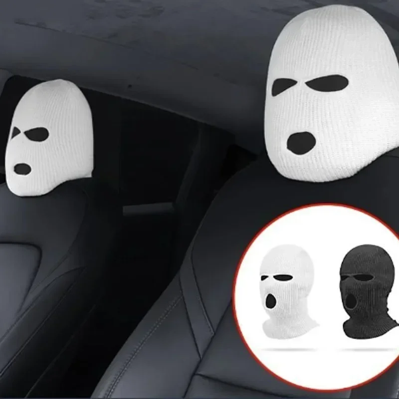Car Seat Headrest Cover Syrian Hood Three-hole Mask