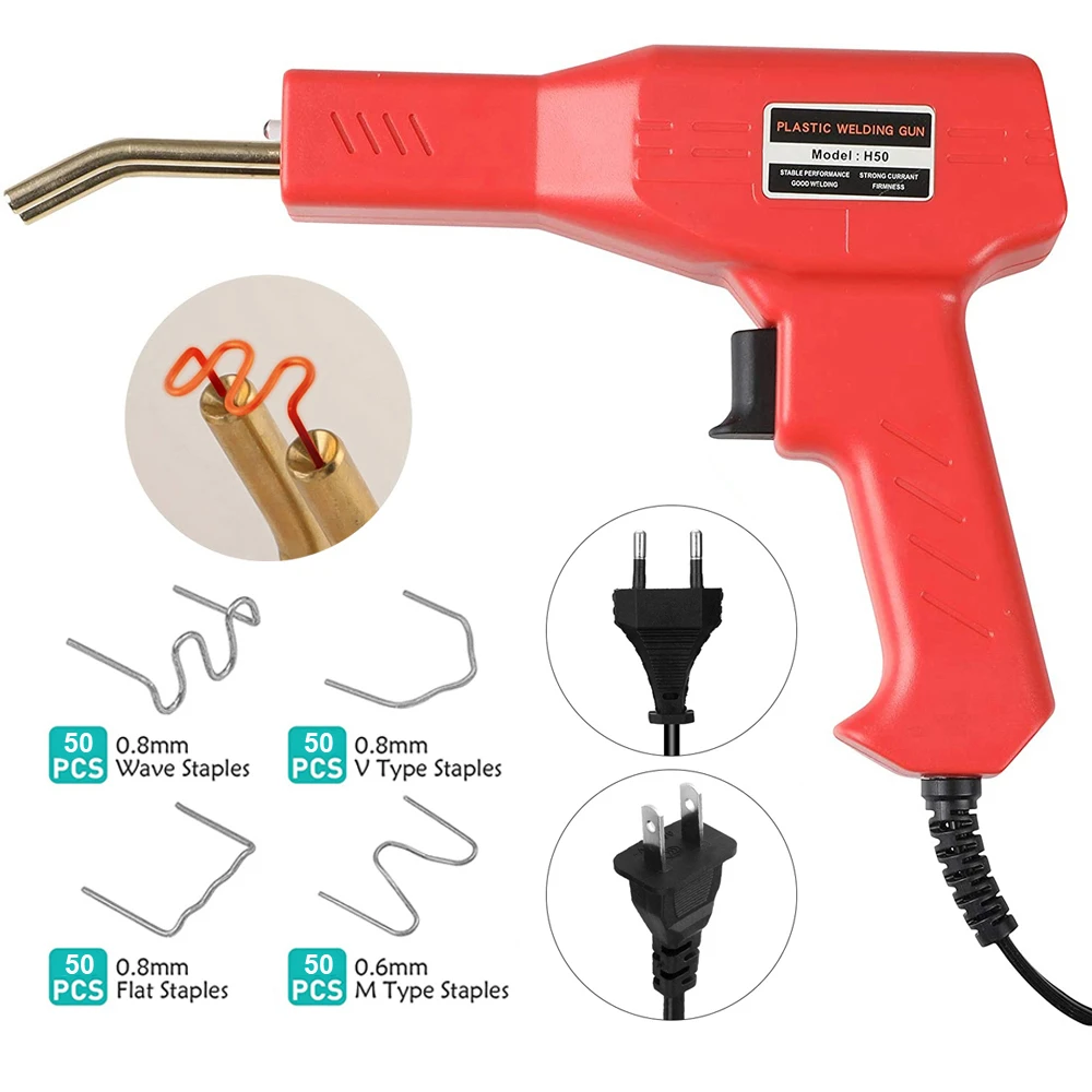 Hot Stapler Plastic Welder Gun Welding Machine Soldering Iron for Plastic Staple PVC Repairing Machine Car Bumper Repair Tools hot air rework station