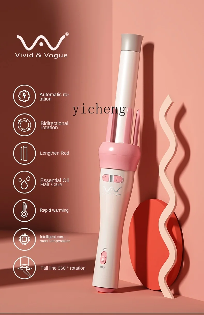 Tqh Automatic Hair Curler Artifact for a Lazy Electric Rotating Perm Anion Lasting Shaping Big Wave 6