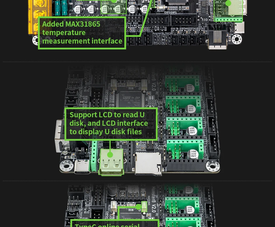 peças da impressora, tmc2209 para voron vs polvo aranha, 32bit