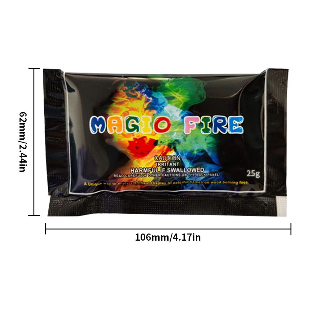 Glow Pigment Powder Colorful Flame Powder 10g 15g 25g 30g Flame Color Changing Powder Atmosphere Glowing Props Campfire Fireplace Party Supplies
