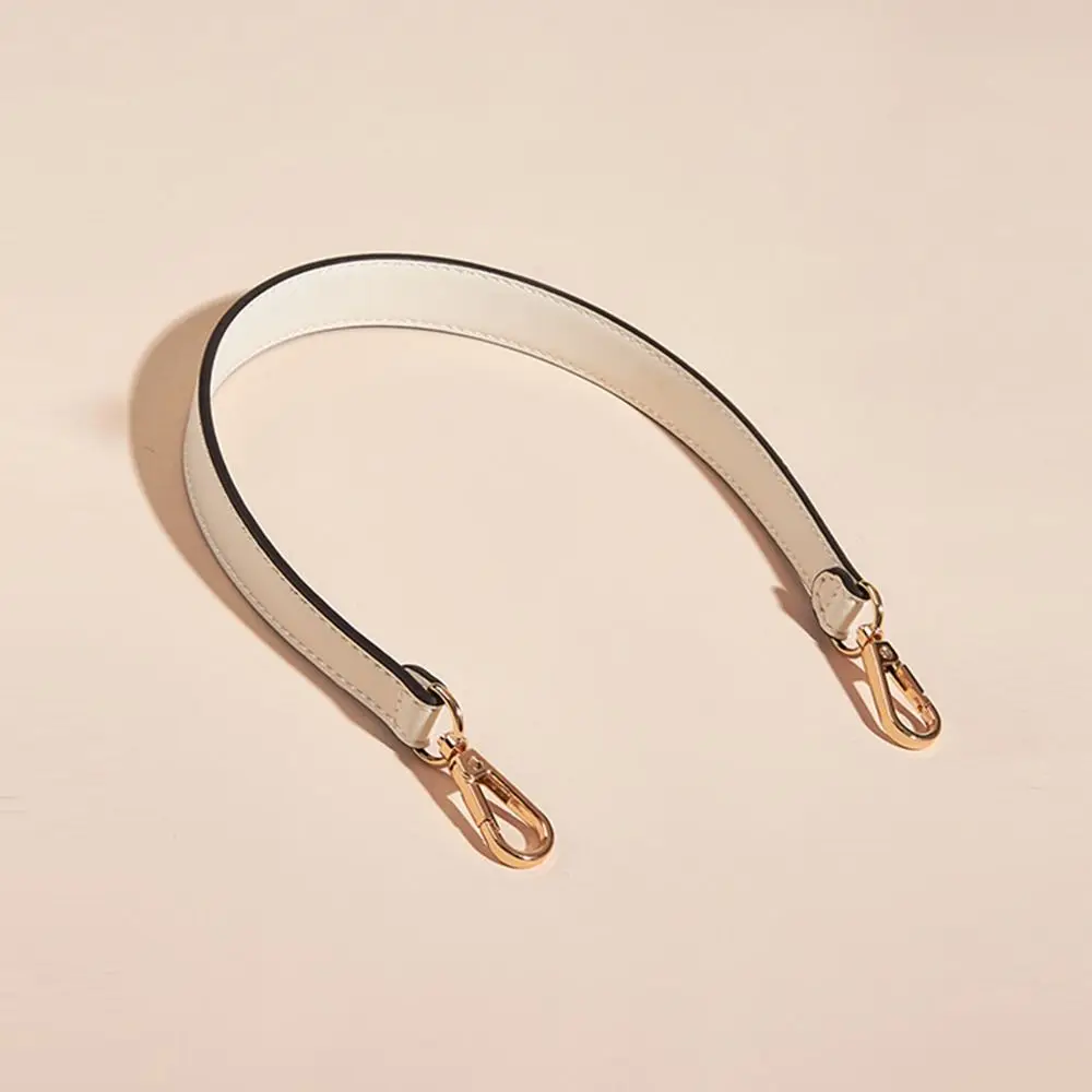 10 Colors PU Leather Bag Strap Handbags Handles For Handbag Short Bag Strap Purse Strap Golden Buckle Replacement Bag Belt Band