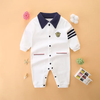 Abbigliamento Primaverile e Autunnale per Neonati, Vestiti per il Primo Mese, Abito da Cerimonia per 100 Giorni, Completo da Gentiluomo per il Primo Compleanno, Tutina in Puro Cotone