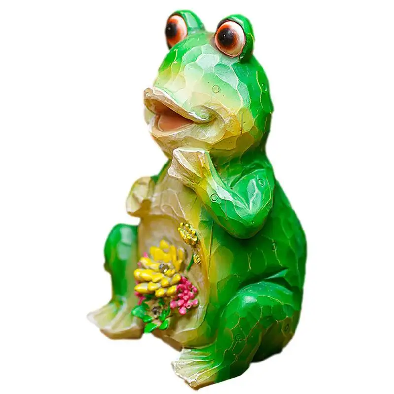 

Solar Garden Animal Decorations Resin Animal Garden Sculptures & Statues With Solar Lights Outdoor Decorations For Garden