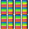 PET Page Markers Sticky Index Tabs, Bright Colors Arrow Flag Tabs for Book Annotation, Writable File Classification Labels 1