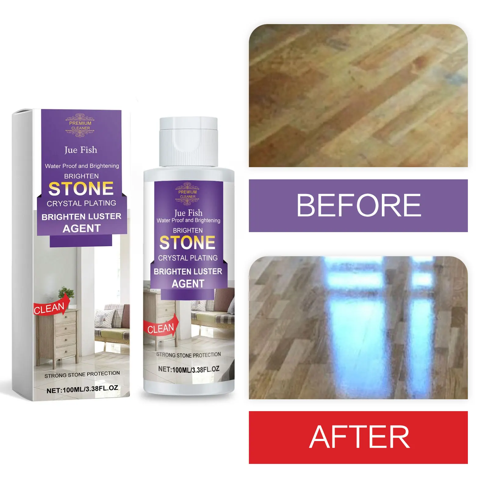 Tile Floor Brightening Cleaner Granite Stain Remove Stonework Polishing Coating Marble Scratch Repair Quartz Stone Plating Agent