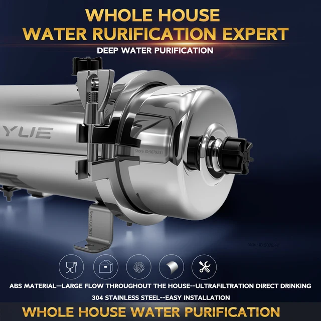 SEPYUE ระบบกรองน้ําไหลสูงทั้งบ้าน 1000L-8000L เครื่องกรองน้ําแร่สแตนเลส PVDF แบบใช้ซ้ําได้มีอายุการใช้งาน 5 ปี 2