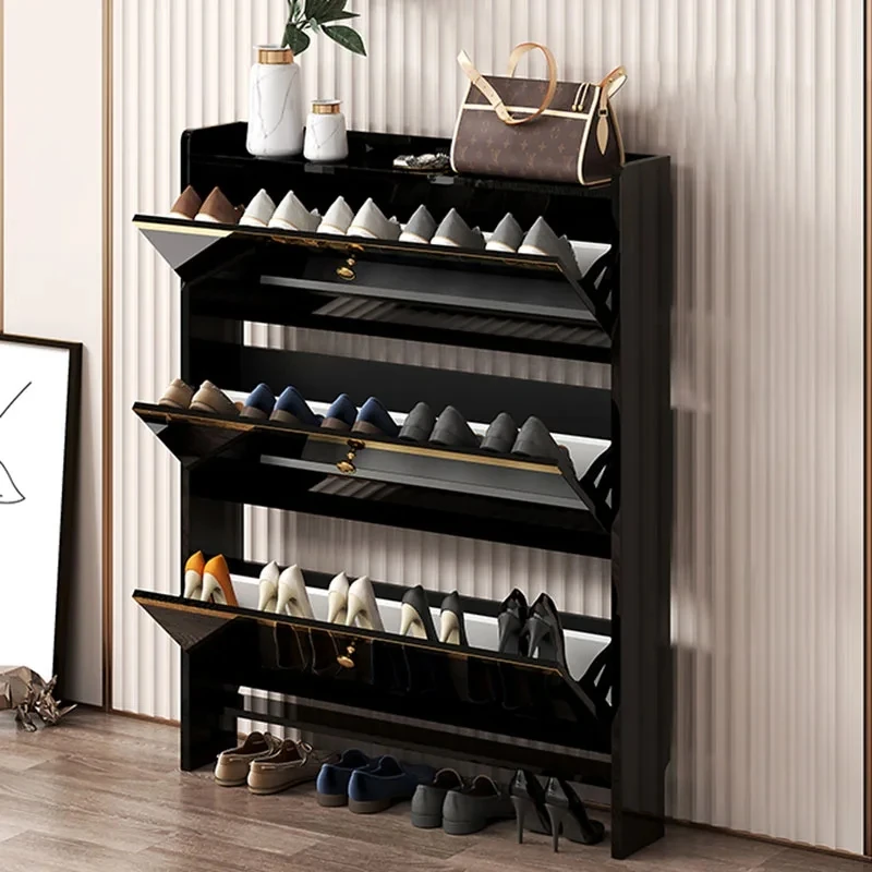 

Modern Nordic Shoe Rack Cabinet Storage Gold Luxury Entryway Shoe Cabinet Indoor Narrow Organizador De Zapatos Home Furniture