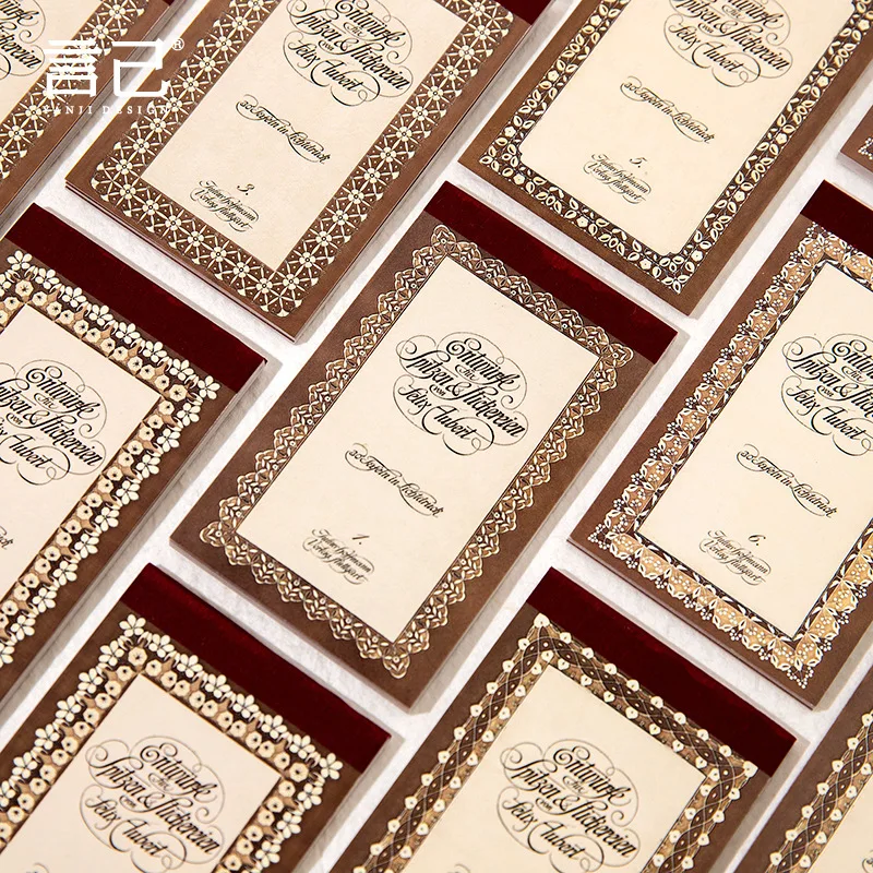 

30pcs/lot Memo Pads Material Paper Retro victoria Junk Journal Scrapbooking Cards Retro Background Decoration Paper