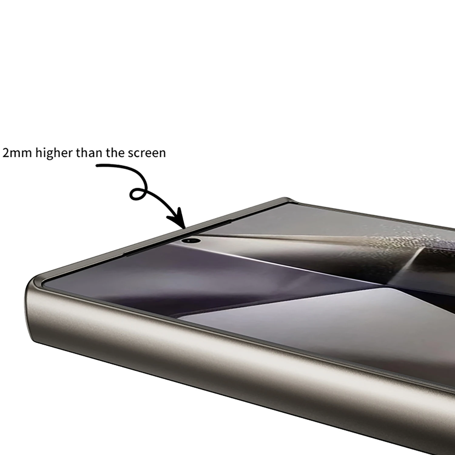 Luxury PU Leather Soft Edge Case with Metallic Paint Frame and Skin Feel