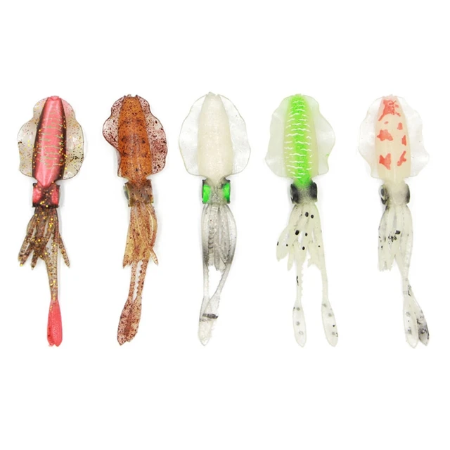 Introducing the 652D Sea Fishing Bionic Squid Bait with Ear Thin Fin Soft Baits Fish-shaped Fake Lure