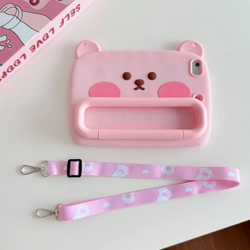 Cute Cartoon Rilakkuma Bear Stand Tablet Protective Case