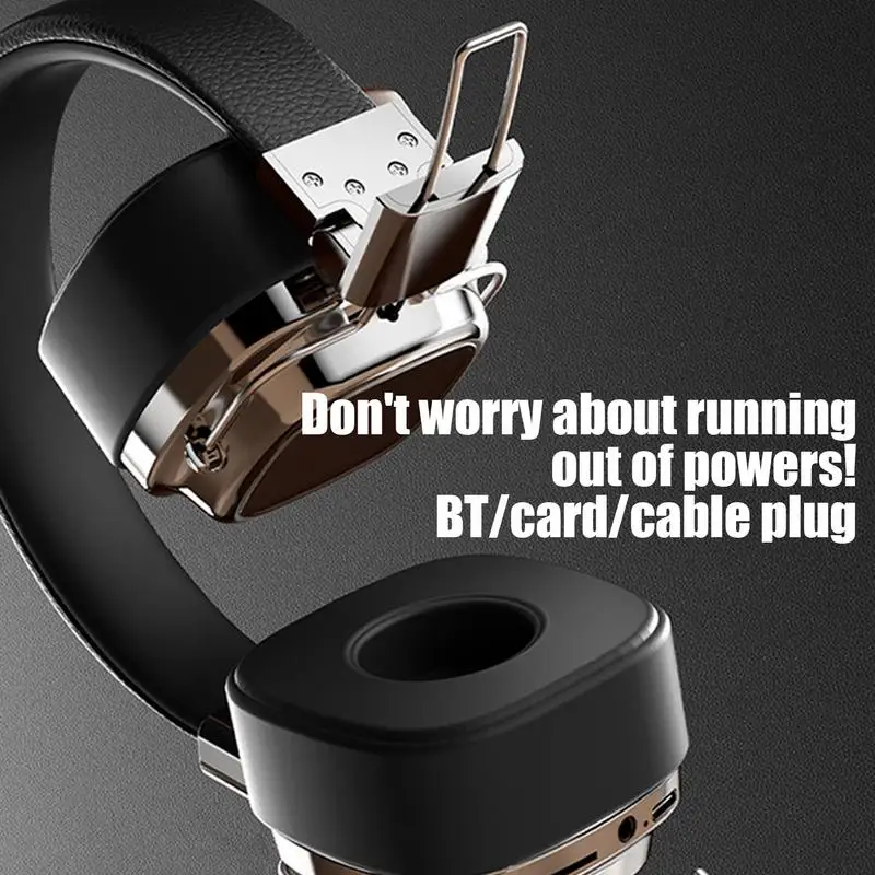 Wireless Headphones Portable Headset For Travel Vintage Heavy Bass Headphones For Women Men Portable Head-Mounted Headset