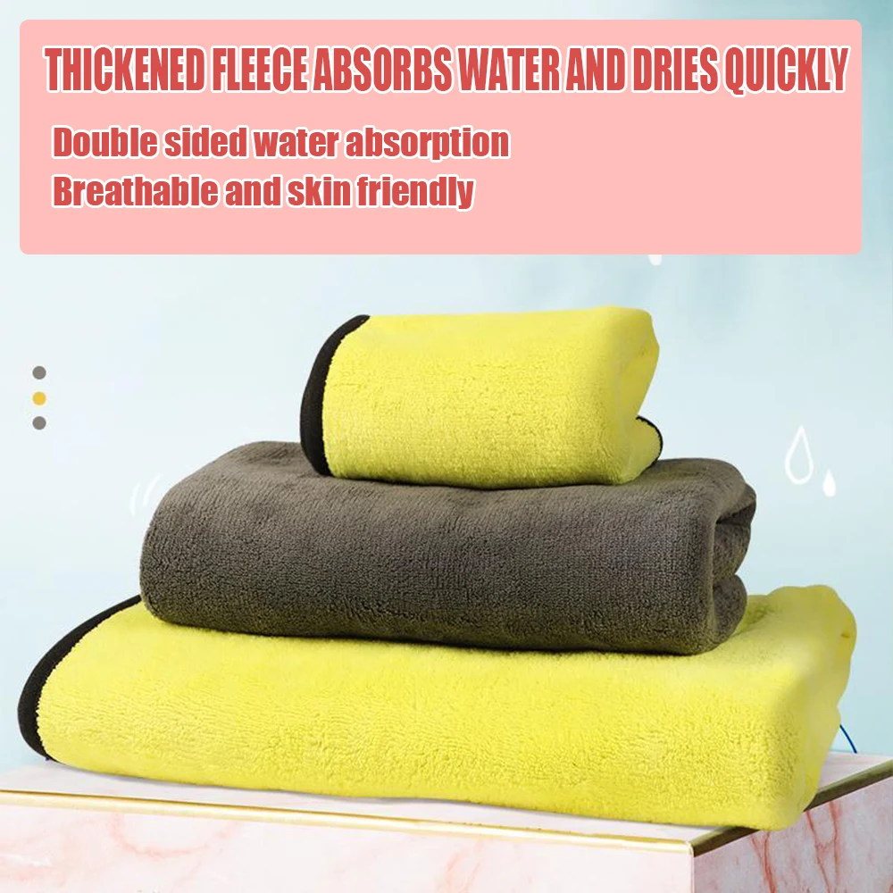 Quick-drying Pet Dog and Cat Towels Water-absorbent Bath Towel Soft Fiber Towels Convenient Pet Shop Cleaning Towel Pet Supplies