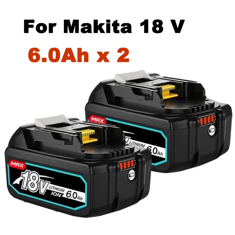 

6.0Ah 18V BL1860b Rechargeable Li-ion Battery For Makita 18 Volt Power Tools BL1860 BL1830b BL1850b BL1840 LXT-400 6A