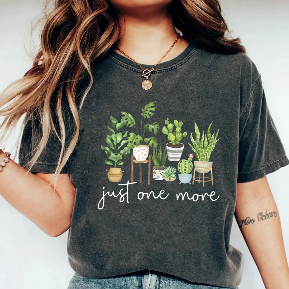 Nur ein weiteres T-Shirt Plant Lady T-Shirt Crazy Plant Damen Shirts Gartenarbeit T-Shirt Damen Kurzarm Top Pflanzenliebhaber Geschenk