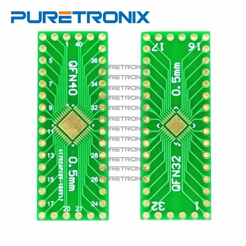 QFN32 to DIP32 QFN40 to DIP40 adapter 10pcs 0.5mm pitch