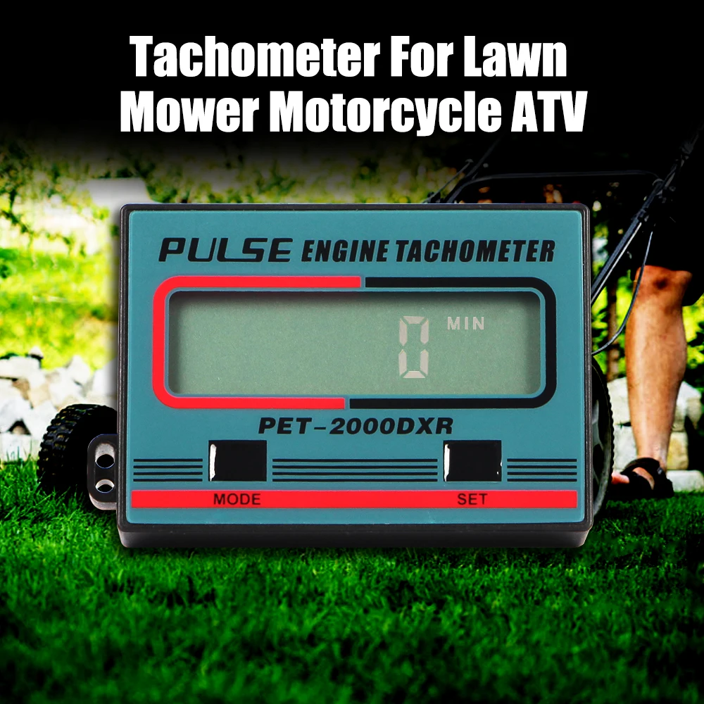 10030000RPMGaugeDigitalTachometerTachHourMeterforATVLawn