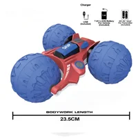 RC Motorcycle 2.4GHz 3 Wheels Double-sided Drift flip Tumbling Off-Road Vehicle ATV With Amphibious Stunt RC Car Toys Kids Gift 2