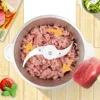 Food Chopper Stainless Steel 2L Electrical Food Processor Meat Grinder Blender Mixer Machine Kitchen Appliances,EU Plug Blender 2