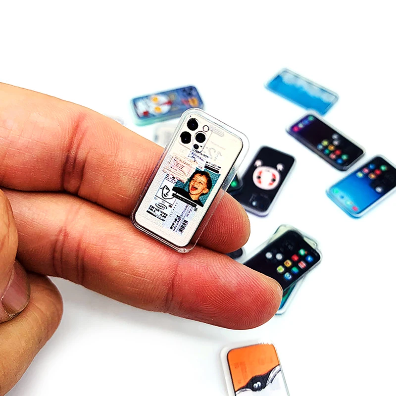 1/12 casa delle bambole mini modello di telefono cellulare casa delle bambole simulazione cellulare accessori per la decorazione della casa delle bambole giochi di imitazione giocattoli - immagine 5
