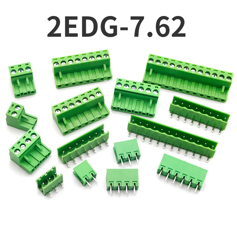 50pairs lot 2 3 4 5 6 7 8 10 12 16pin 2EDG 7 62 PCB Terminal Block 50pairs-lot-2-3-4-5-6-7-8-10-12-16pin-2edg-7-62-pcb-terminal-block