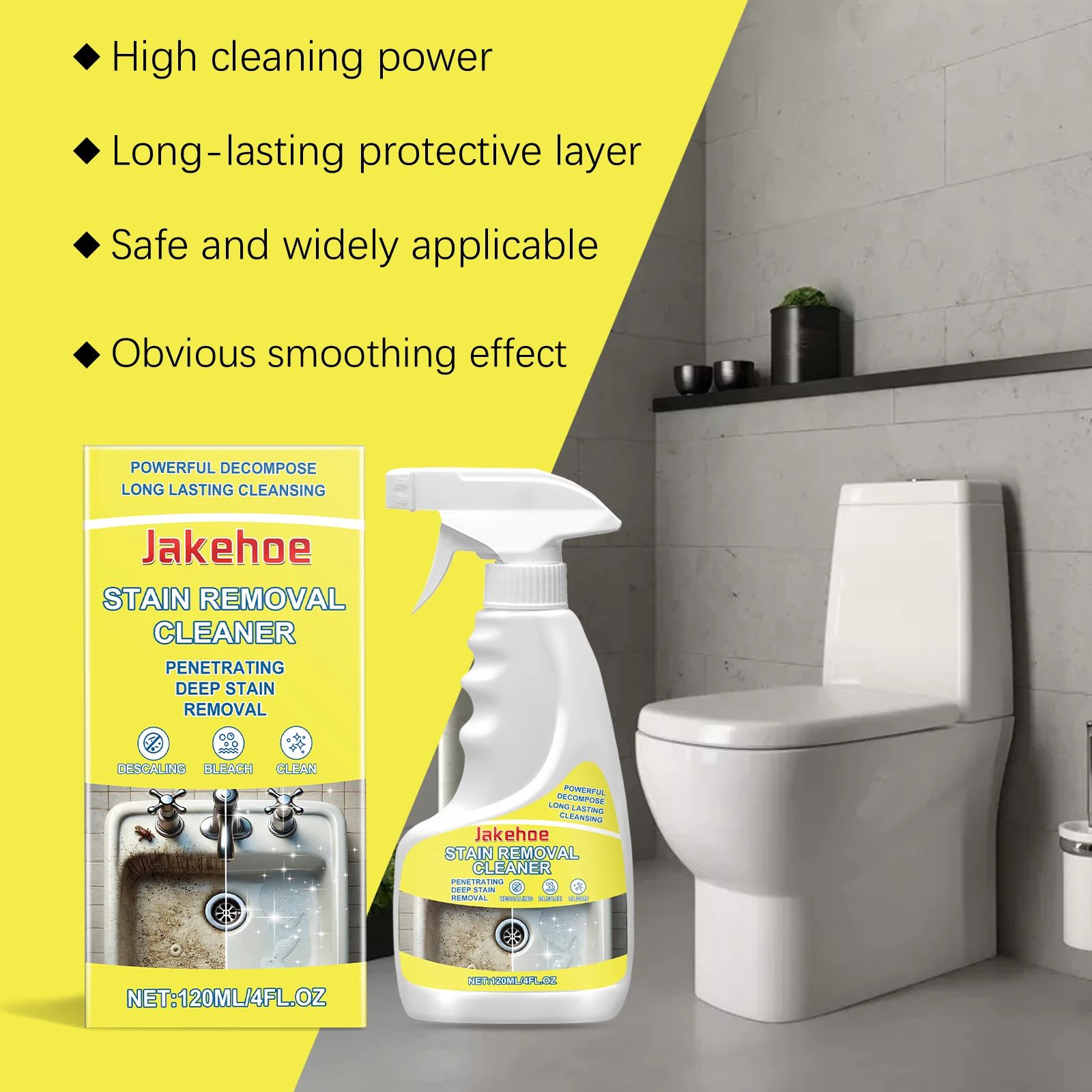 Determination cleaner Scale household tile gap refrigerator sink toilet detergent cleaner