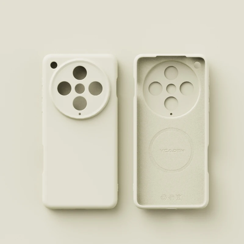 Magnetic Matte Soft Silicone Case with Velvet Finish and Camera Protection