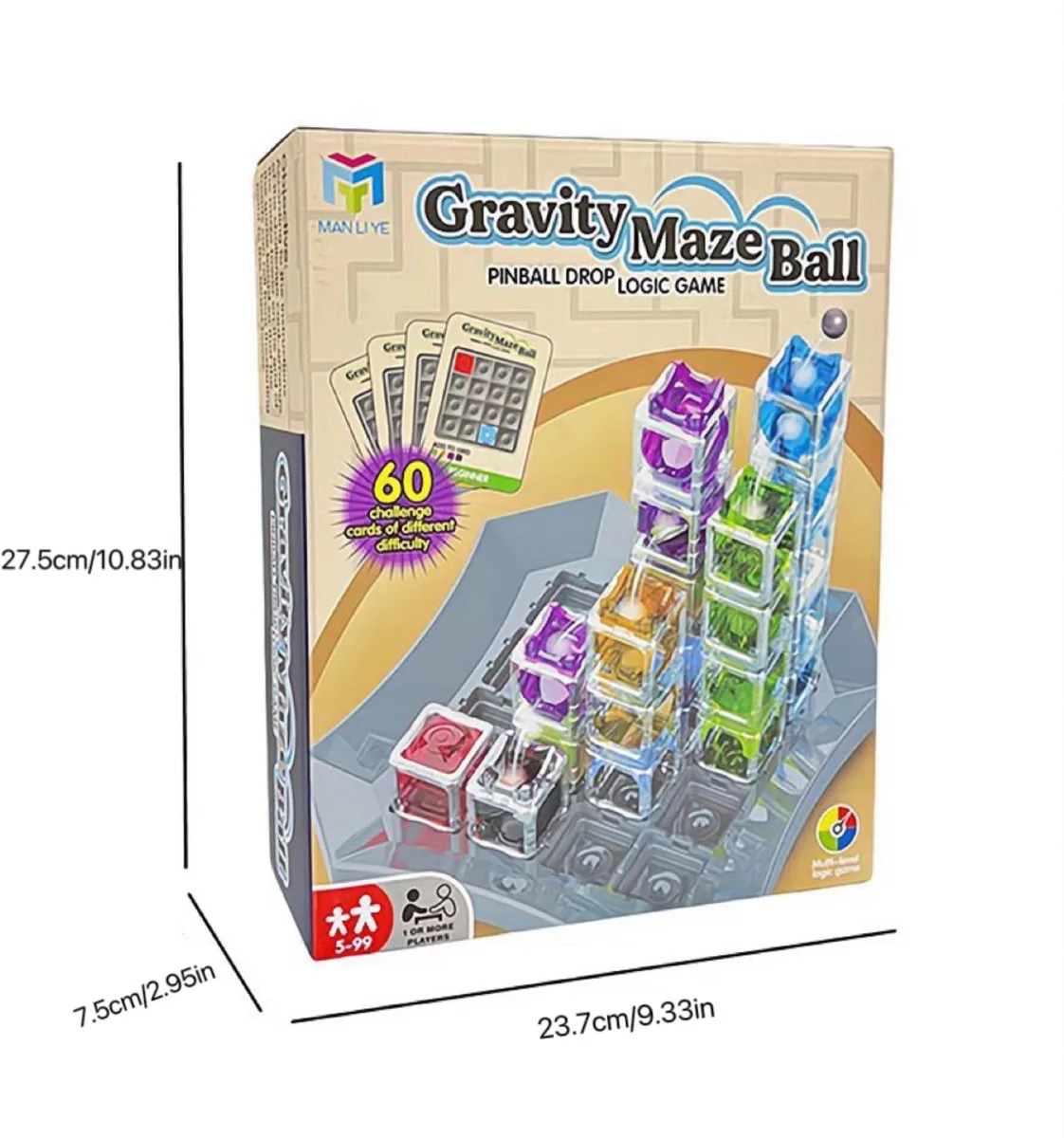 ThinkFun Gravity Maze Escape Ball|3D Marble Run Logic Game|STEM Brain Teaser for Kids Ages 8+|Spatial Reasoning Educational Toy